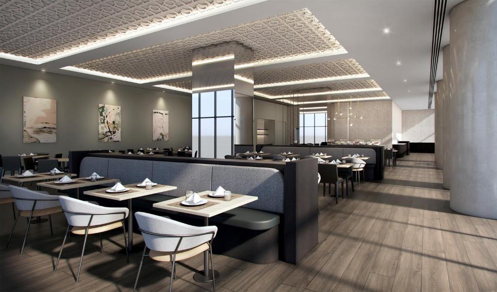 Oakwood Premier Melbourne Aparthotel Eksteriør bilde The interior of the restaurant