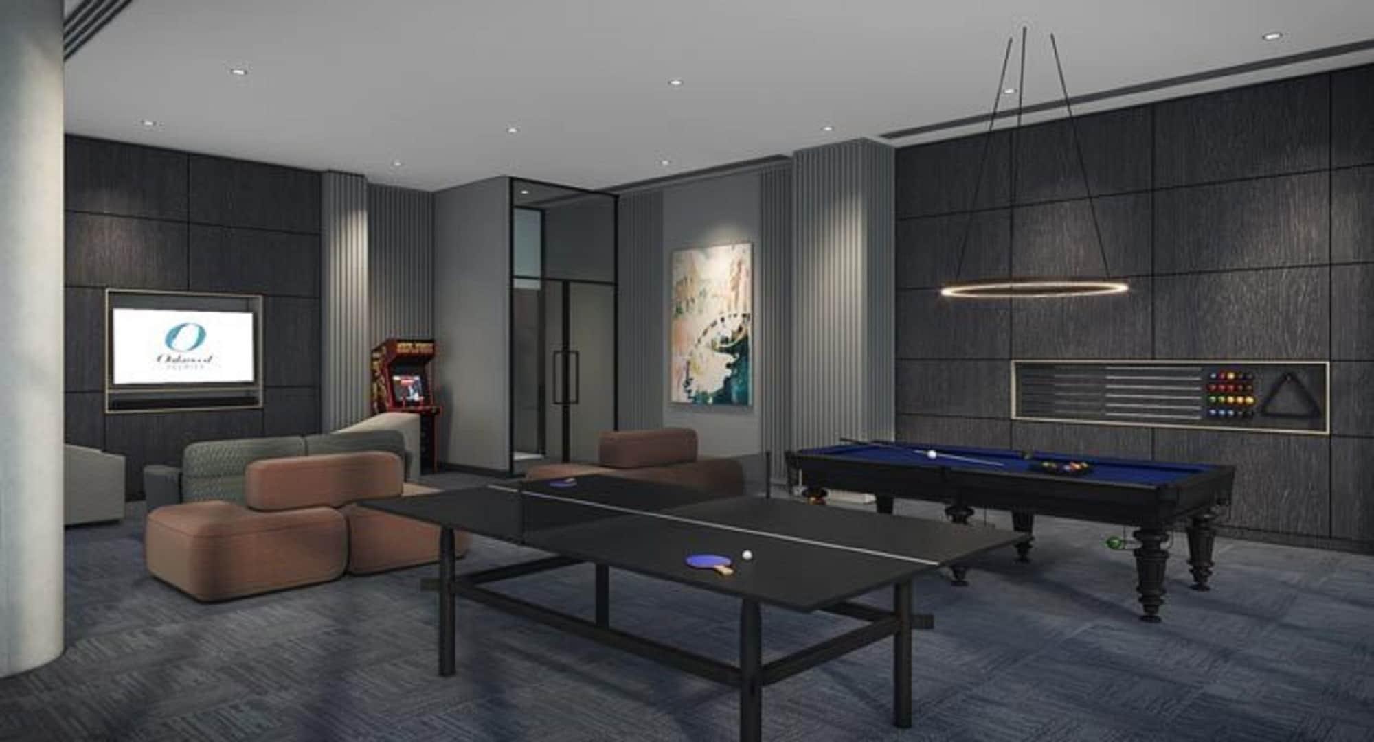 Oakwood Premier Melbourne Aparthotel Eksteriør bilde The game room