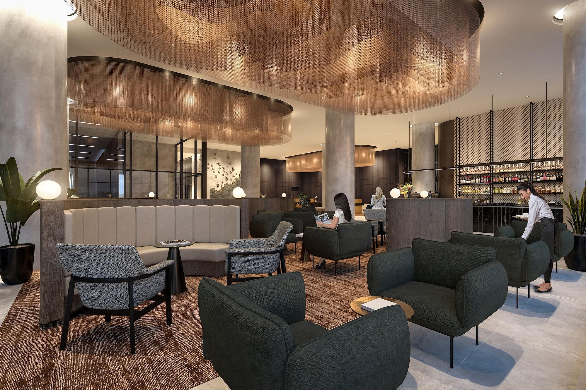 Oakwood Premier Melbourne Aparthotel Eksteriør bilde The lounge at the airport