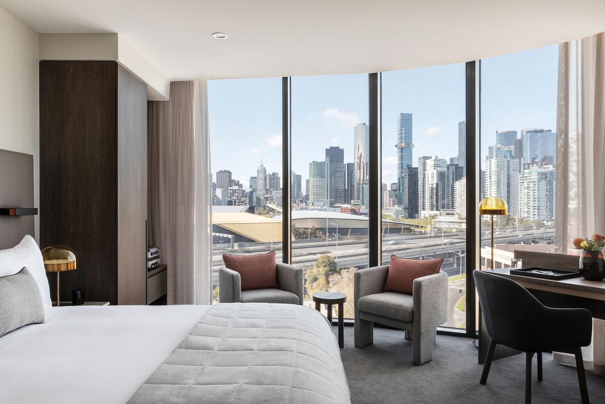 Oakwood Premier Melbourne Aparthotel Eksteriør bilde A guest room at the Westin Melbourne