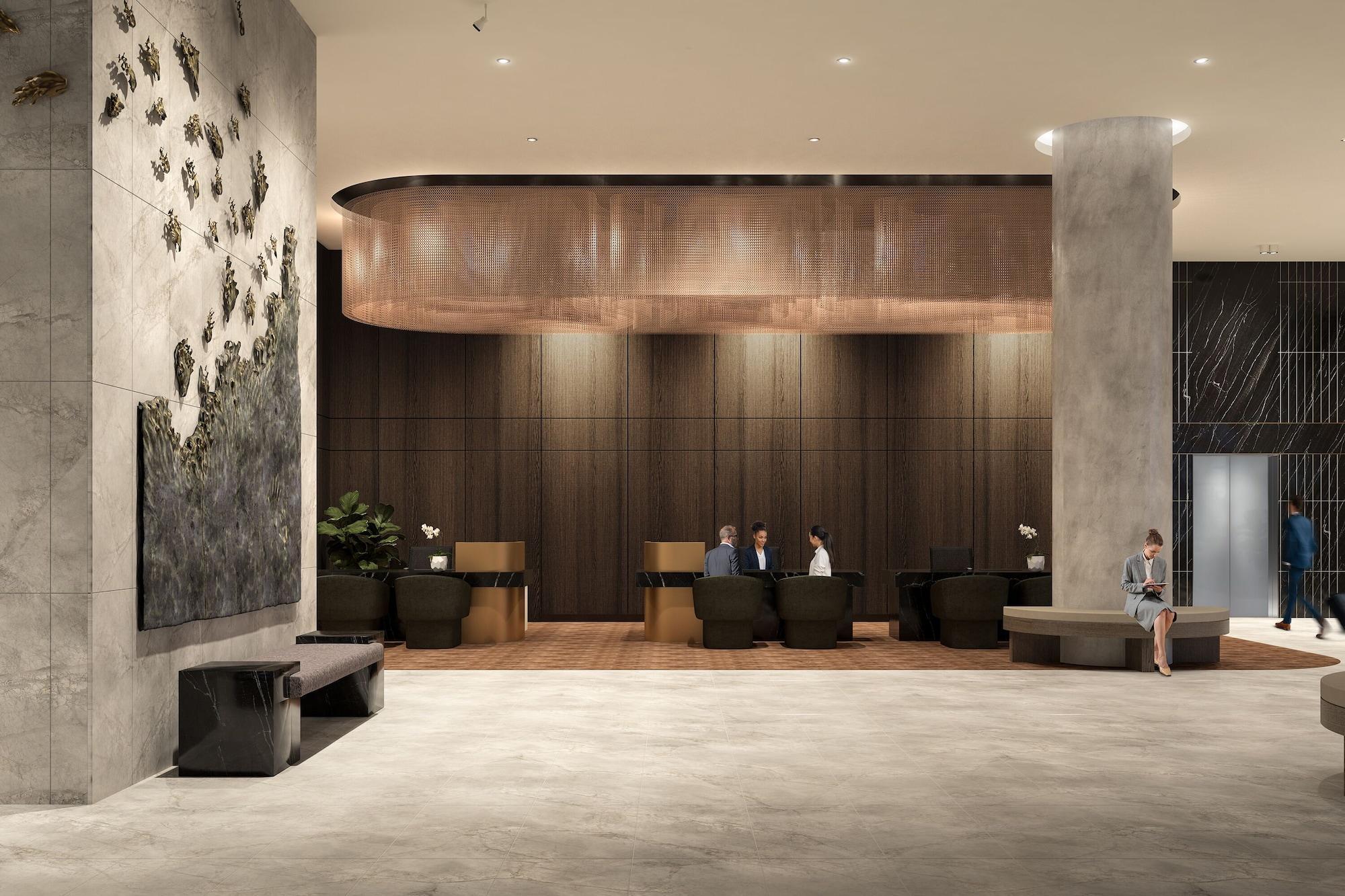 Oakwood Premier Melbourne Aparthotel Eksteriør bilde The lobby of the hotel